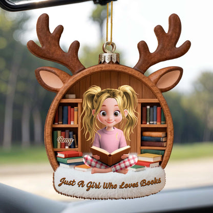 Just A Boy Who Loves Books, Reindeer Bookshelf Design