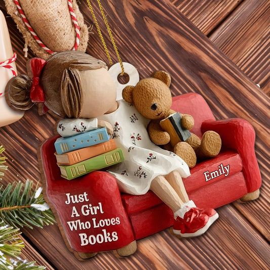 Just A Girl Who Loves Books, Girl With Teddy Bear