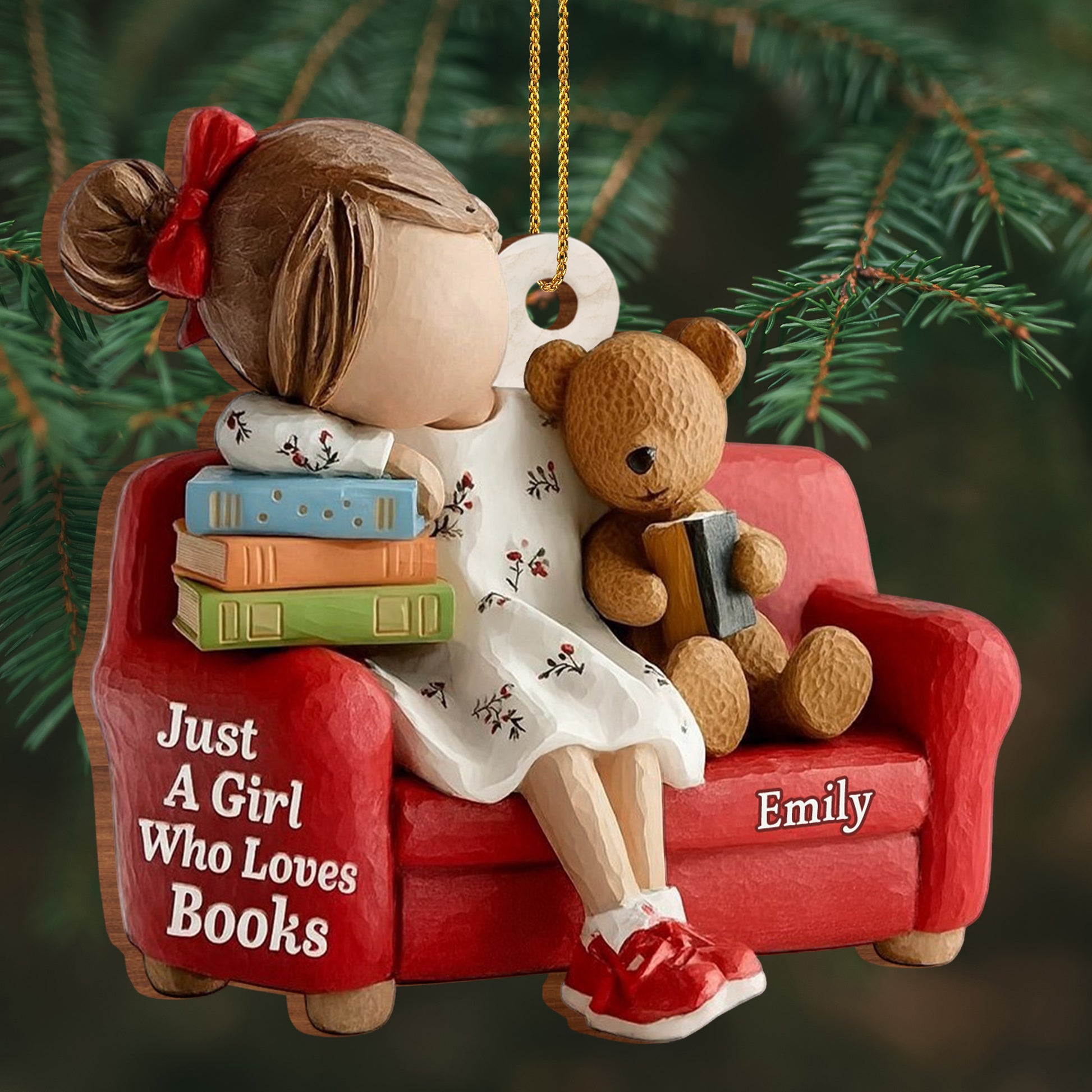 Just A Girl Who Loves Books, Girl With Teddy Bear