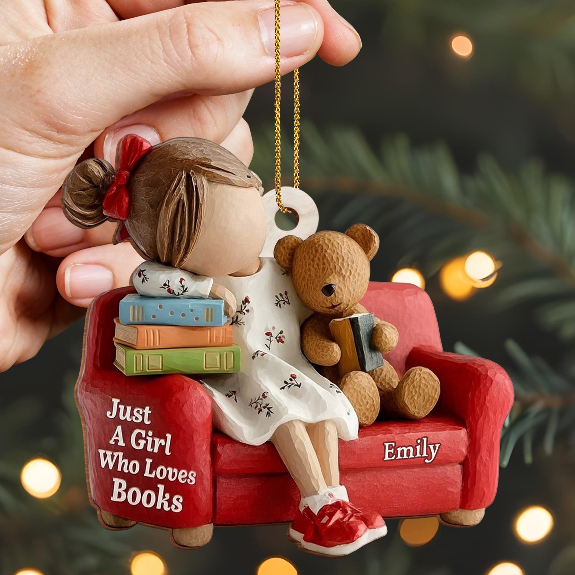 Just A Girl Who Loves Books, Girl With Teddy Bear