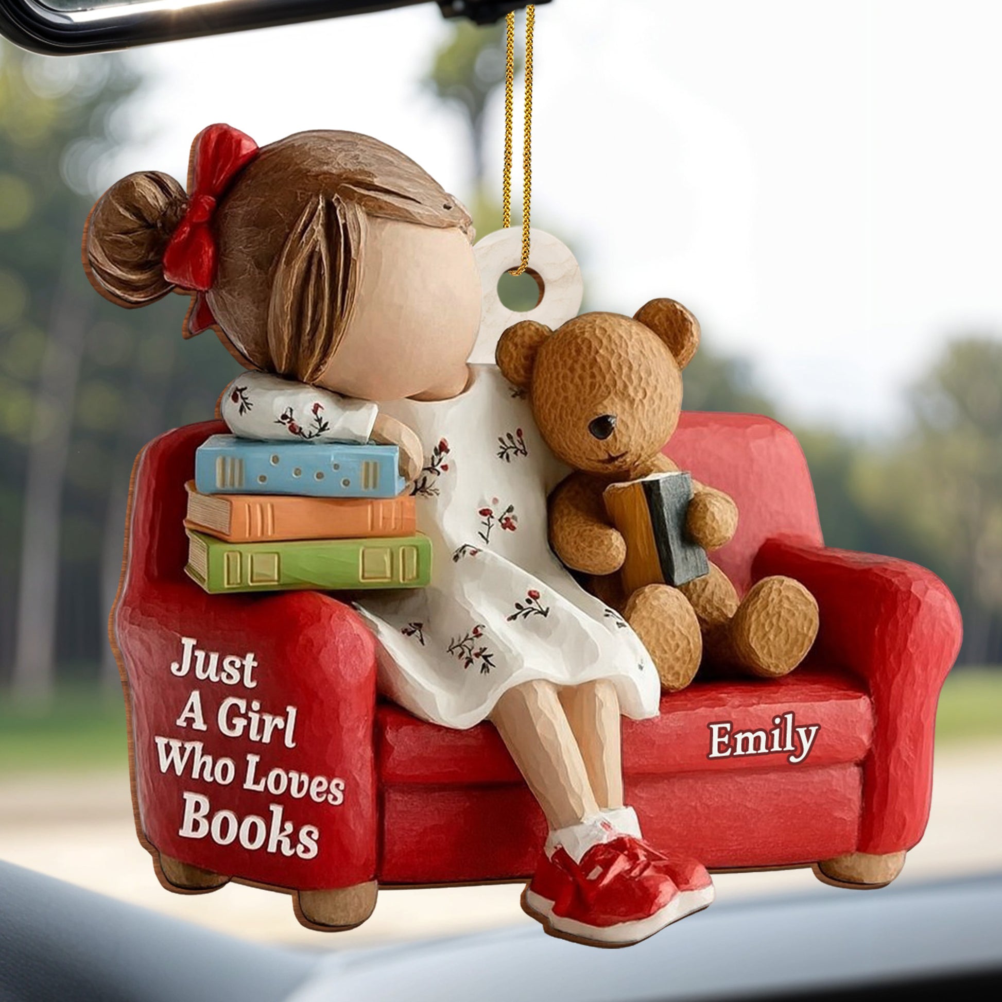 Just A Girl Who Loves Books, Girl With Teddy Bear