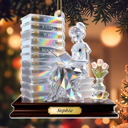 Just A Girl Who Loves Books, Reading Enthusiast Decor