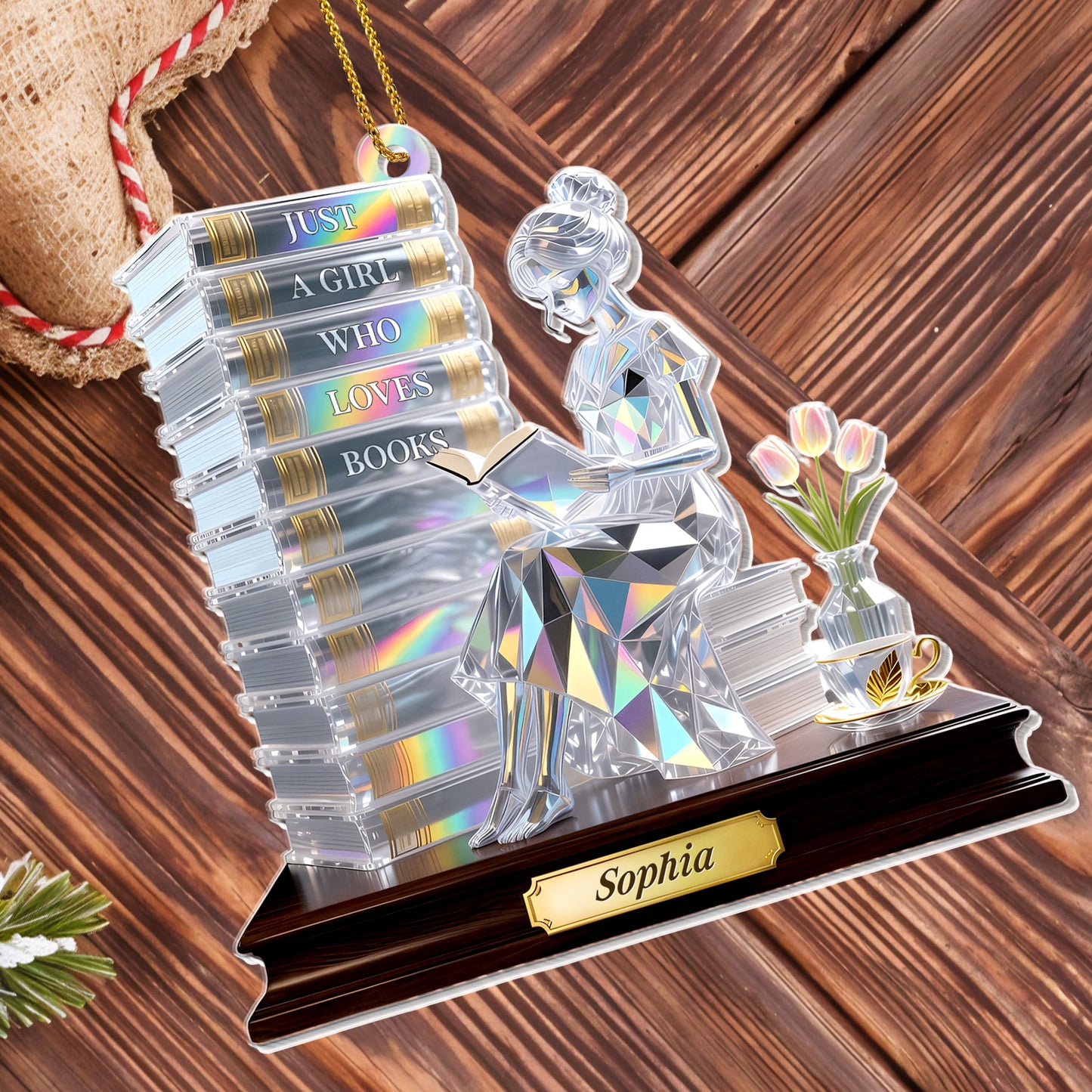 Just A Girl Who Loves Books, Reading Enthusiast Decor