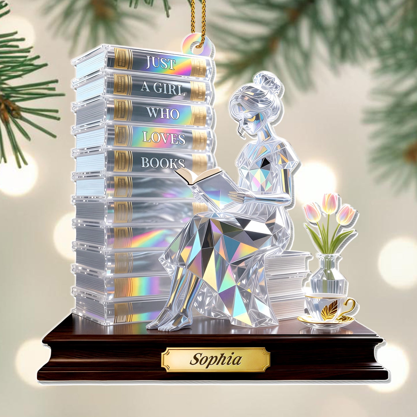 Just A Girl Who Loves Books, Reading Enthusiast Decor