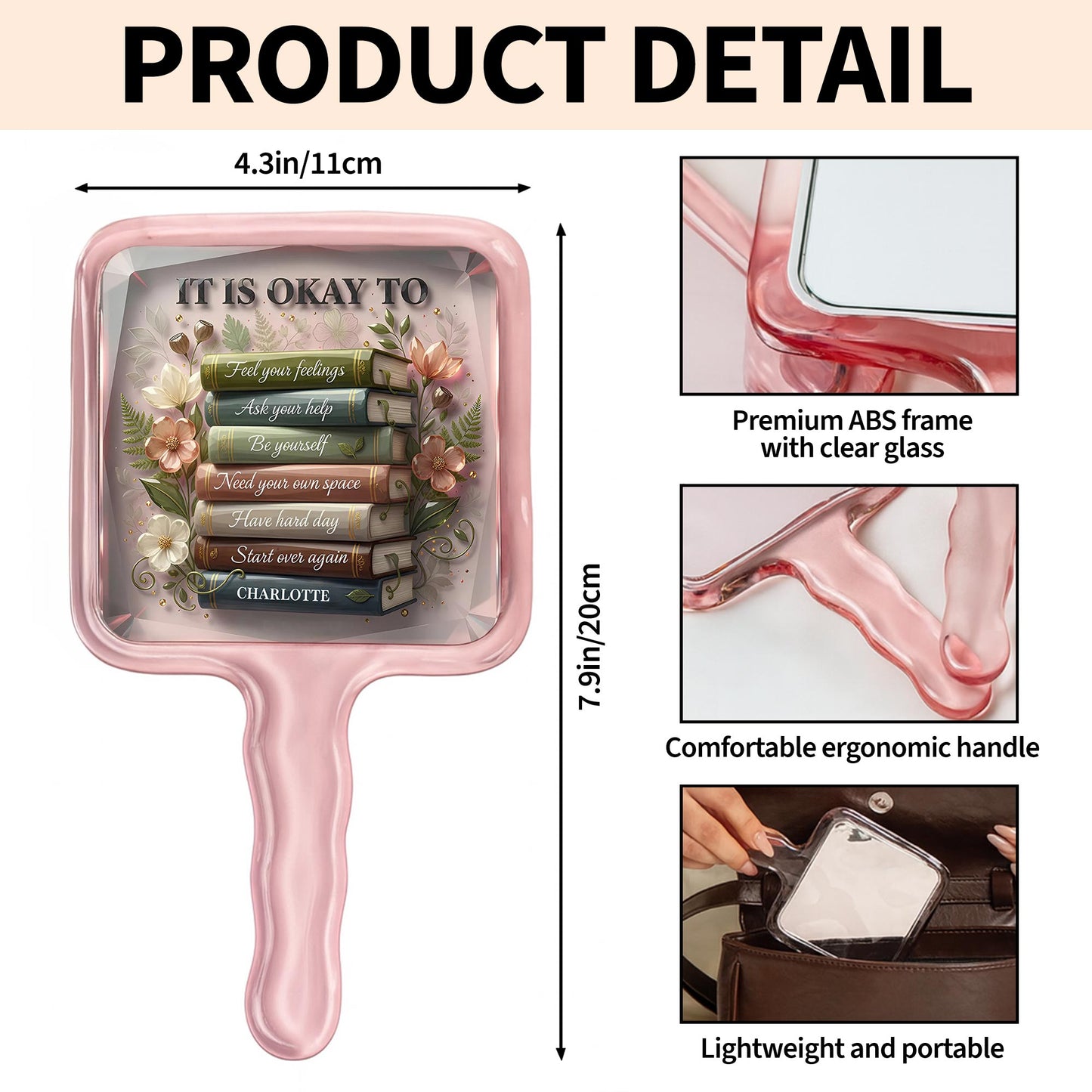 It Is Okay To Feel Your Feelings, Books And Flowers Design