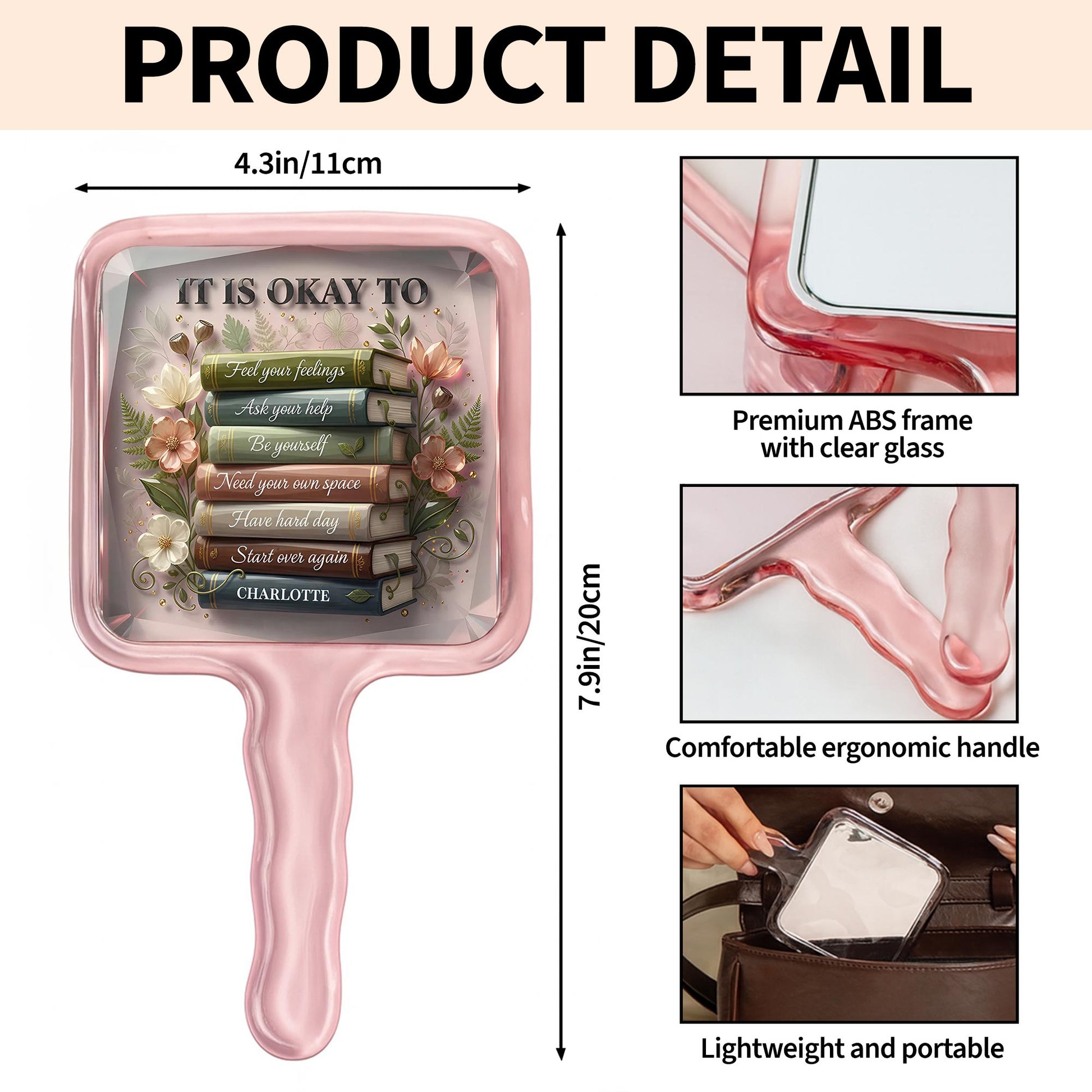 It Is Okay To Feel Your Feelings, Books And Flowers Design