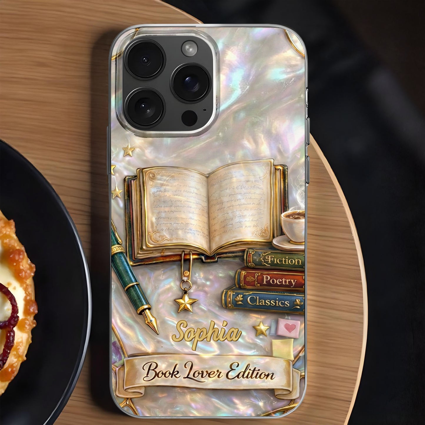 Book Lover Edition With Books, Pen, And Coffee Cup