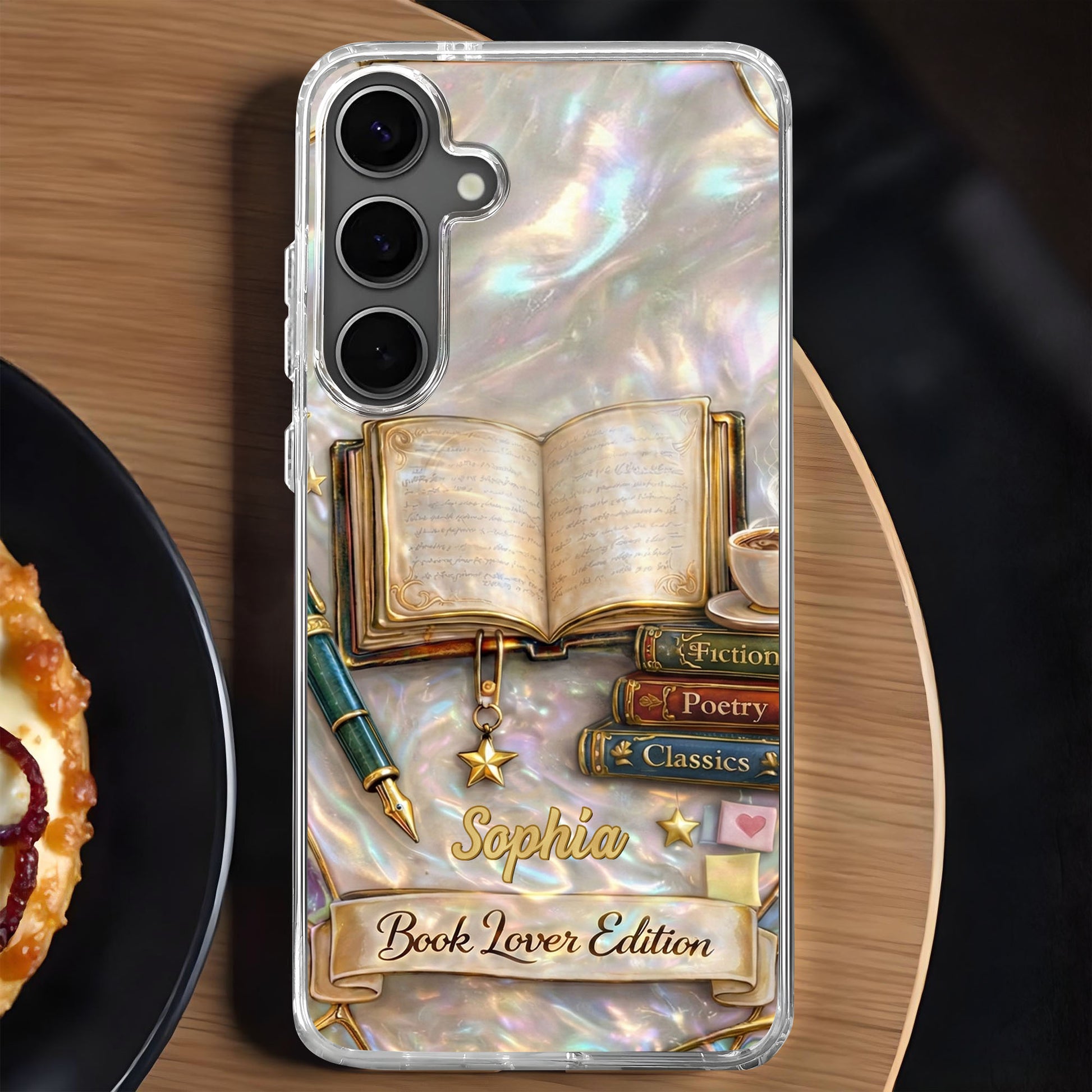 Book Lover Edition With Books, Pen, And Coffee Cup