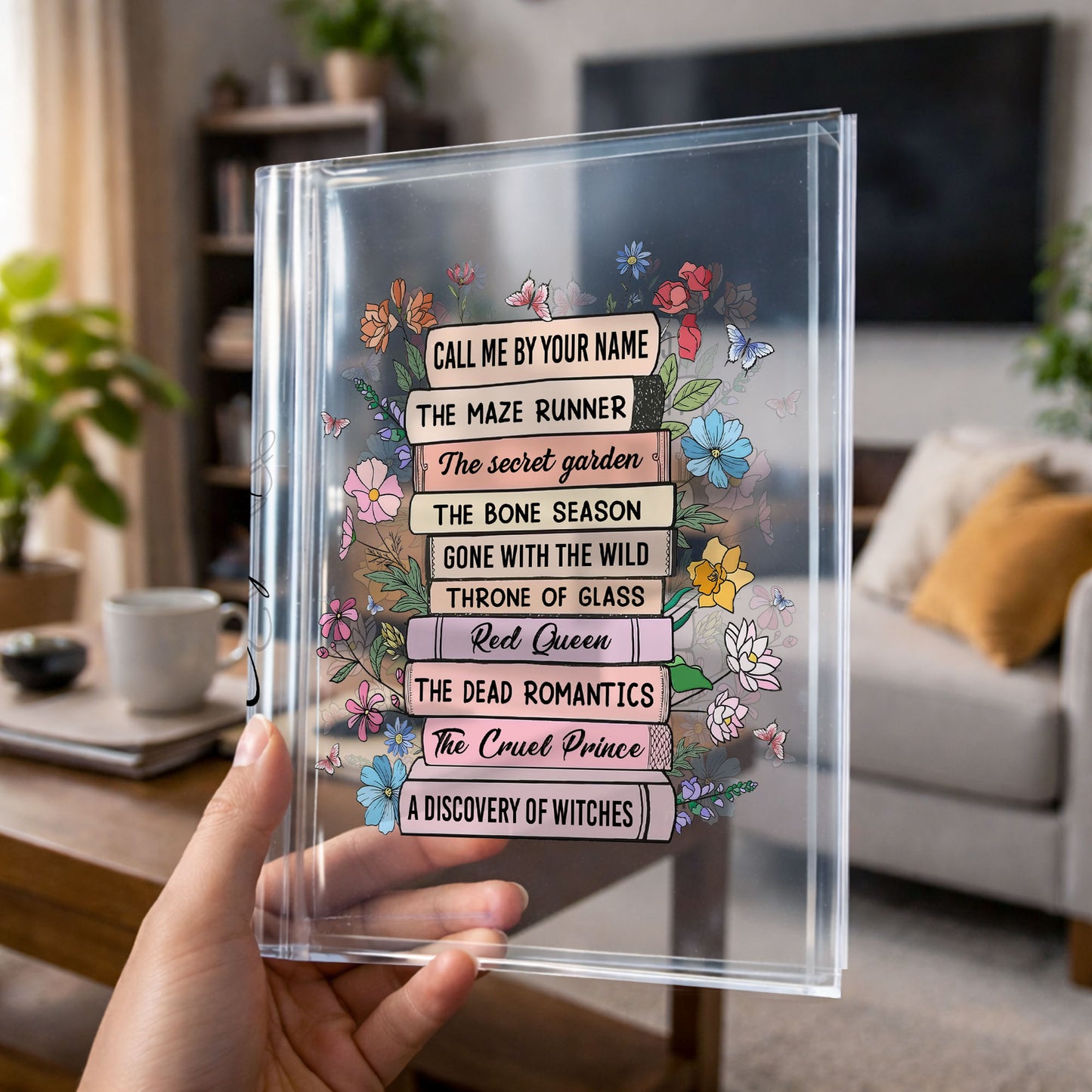 Call Me By Your Name With Books And Flowers