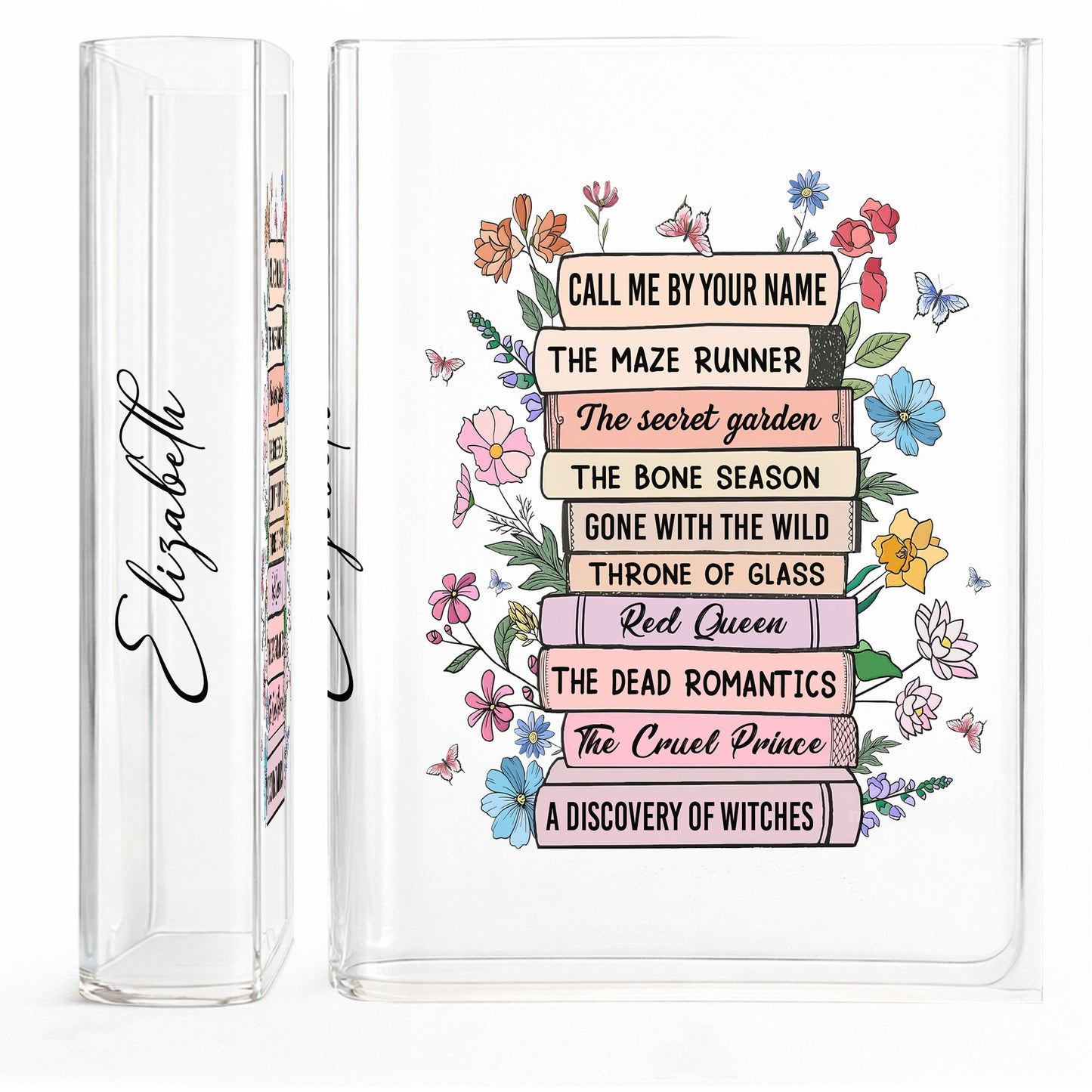 Call Me By Your Name With Books And Flowers