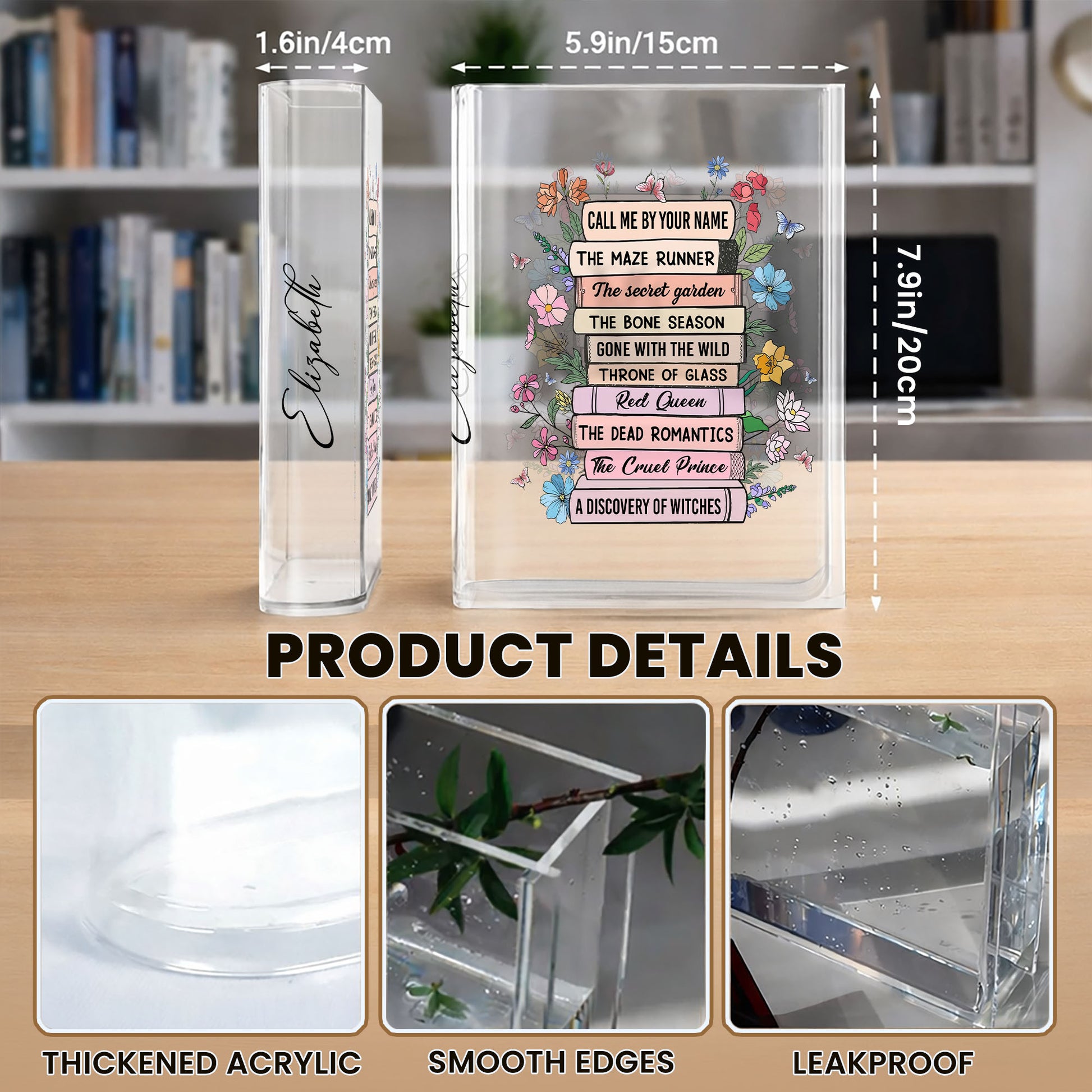 Call Me By Your Name With Books And Flowers