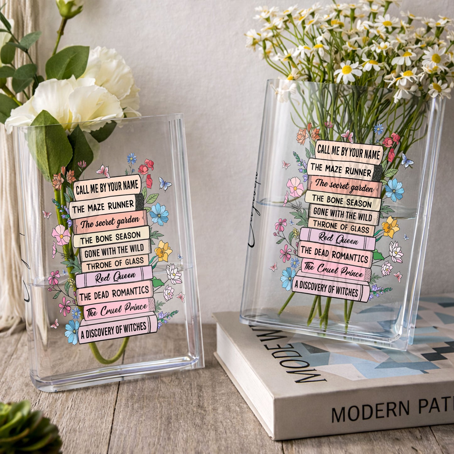 Call Me By Your Name With Books And Flowers