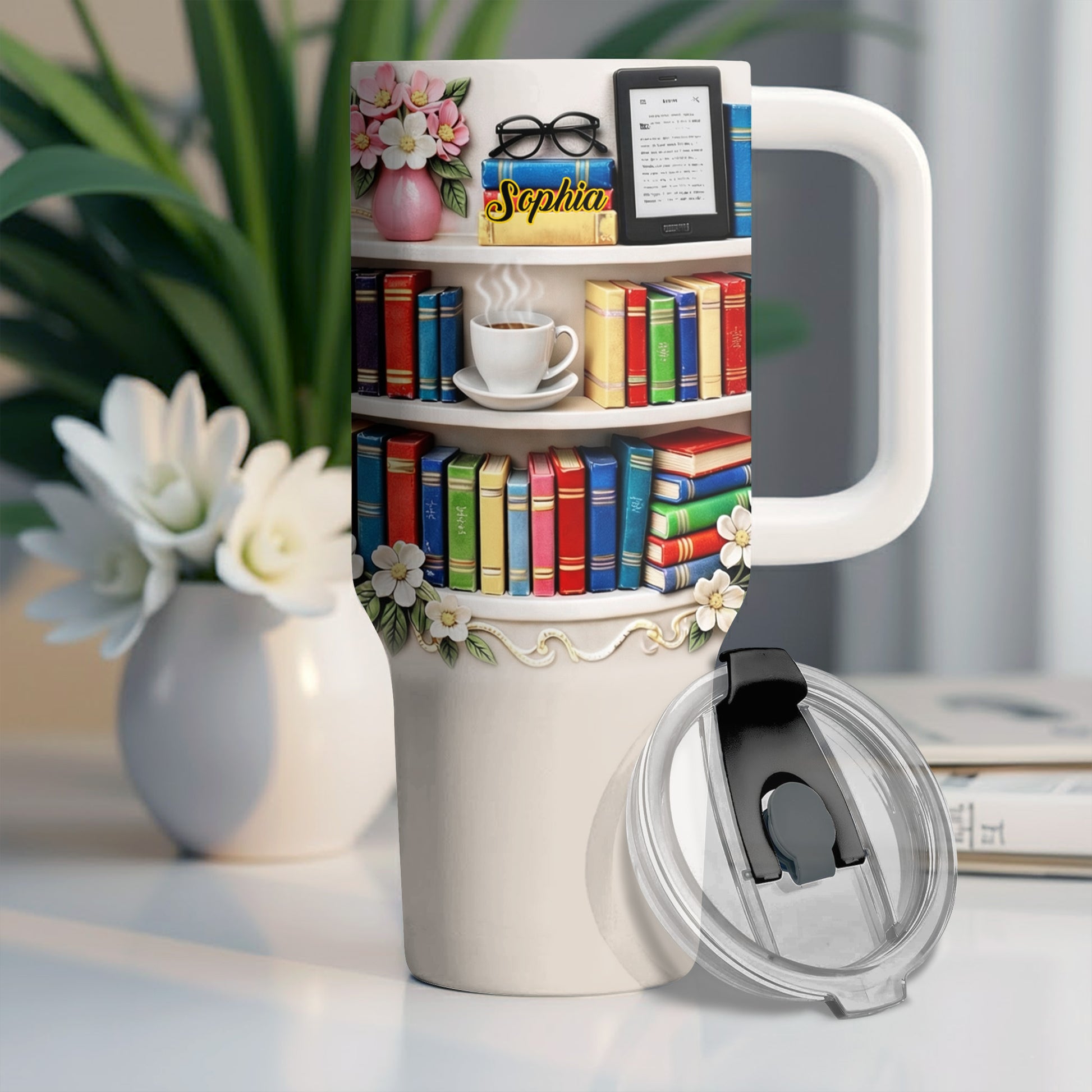 Books, Flowers, A Perfect Day With My Favorite Reads