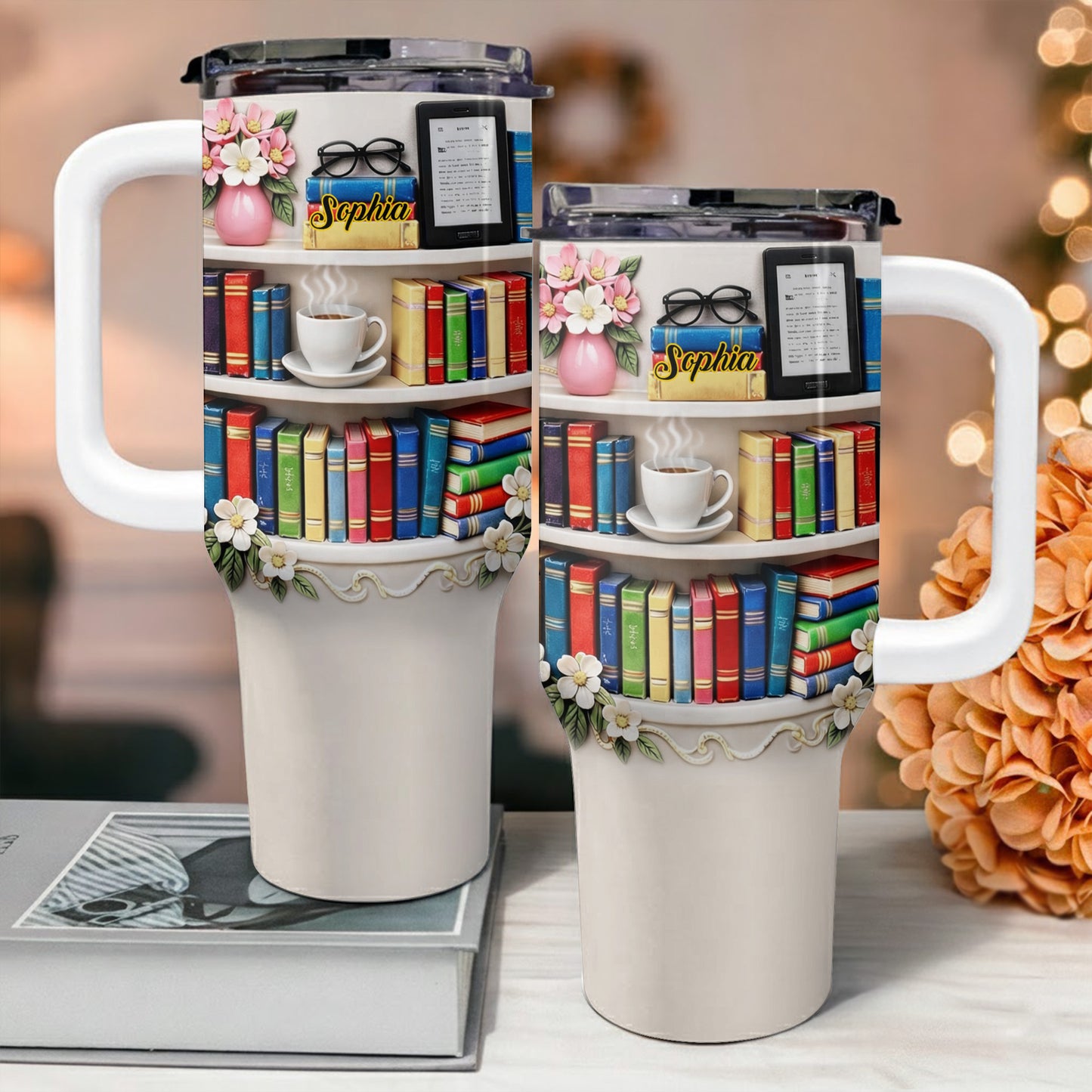 Books, Flowers, A Perfect Day With My Favorite Reads