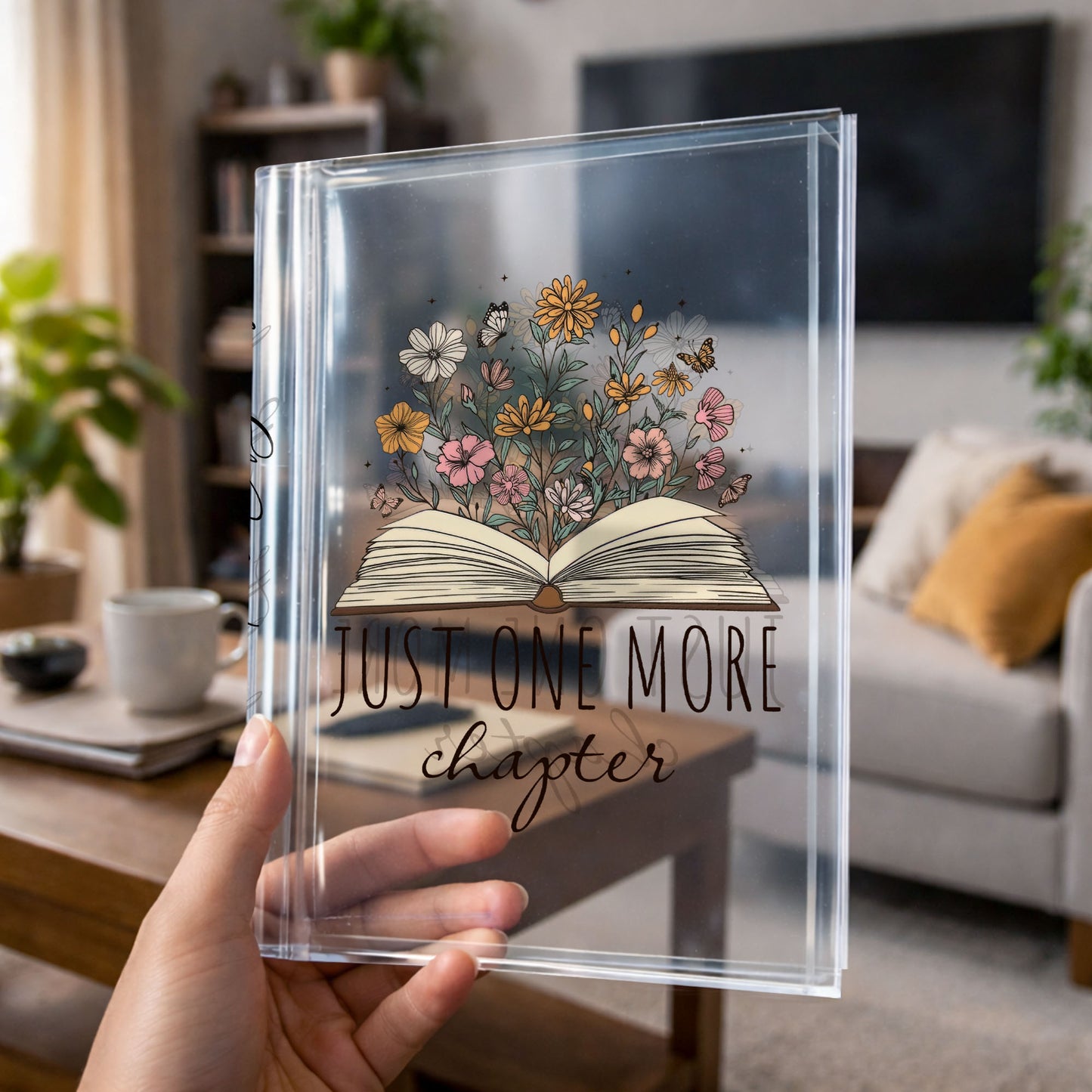 Just One More Chapter Book And Flowers