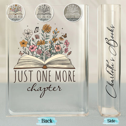 Just One More Chapter Book And Flowers