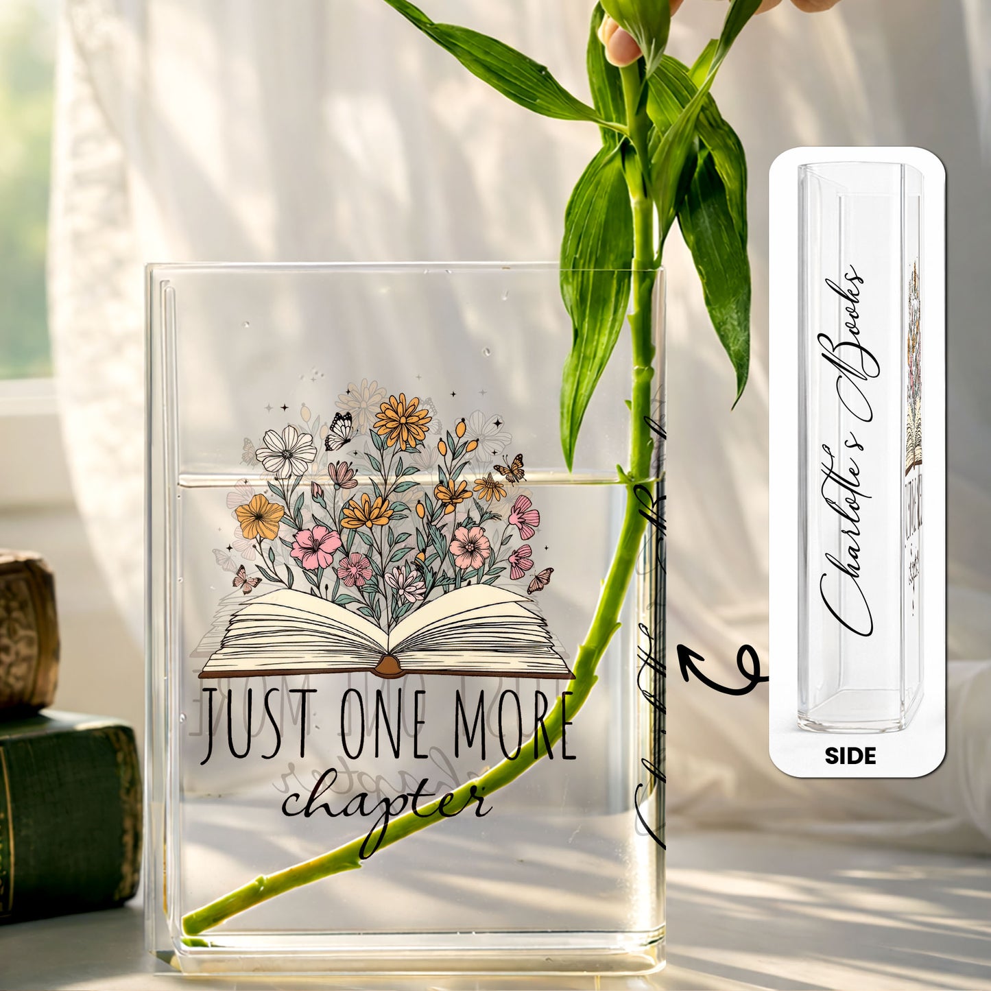 Just One More Chapter Book And Flowers