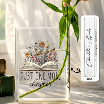 Just One More Chapter Book And Flowers