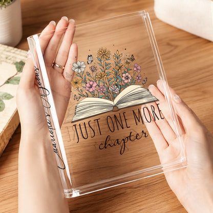 Just One More Chapter Book And Flowers