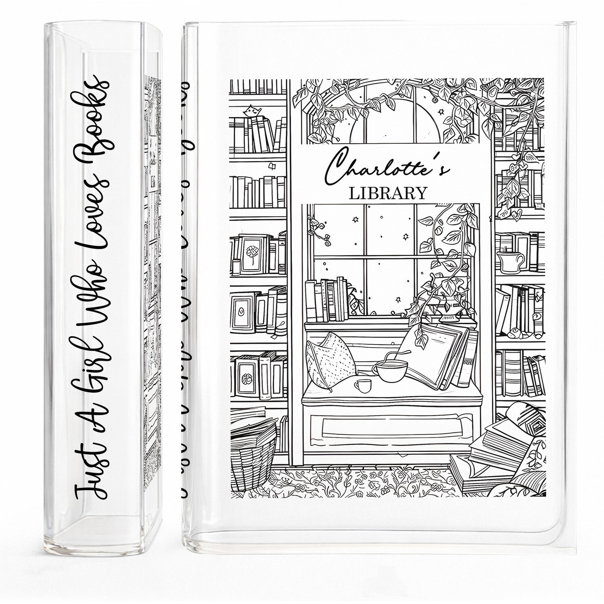 Just a Girl Who Loves Books, Library Theme