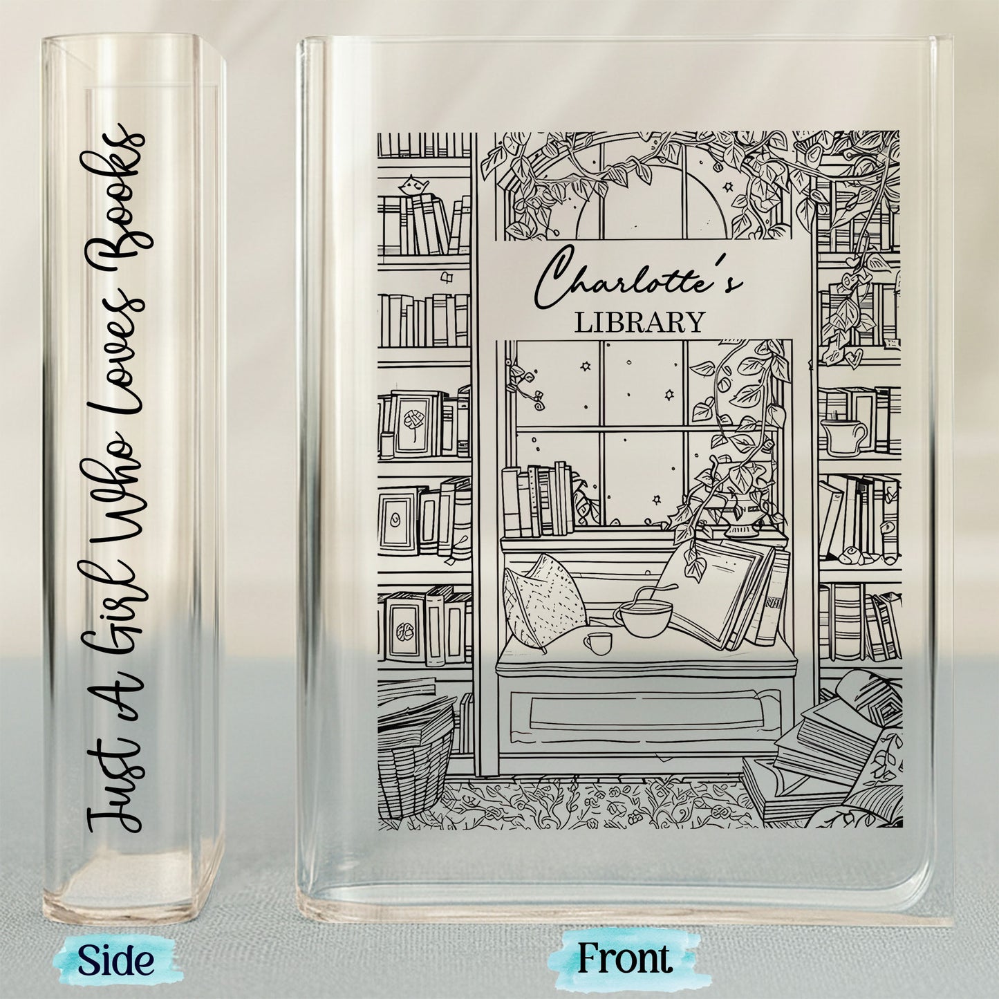 Just a Girl Who Loves Books, Library Theme