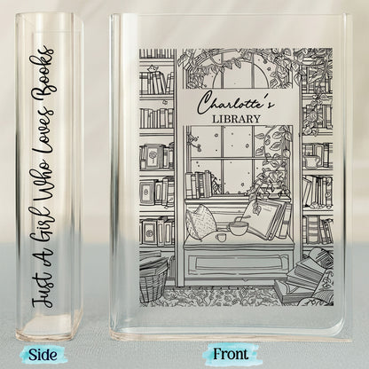 Just a Girl Who Loves Books, Library Theme