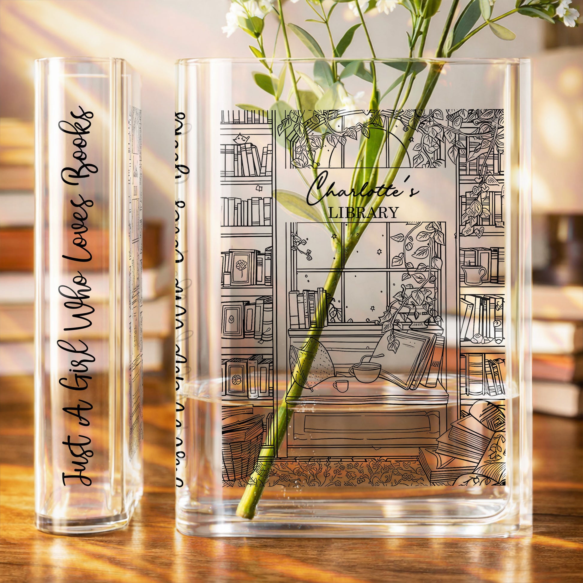 Just a Girl Who Loves Books, Library Theme