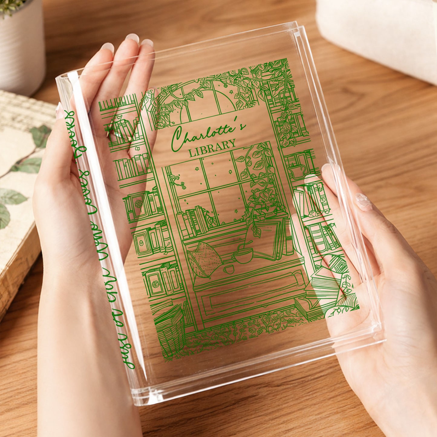 Just a Girl Who Loves Books, Library Theme