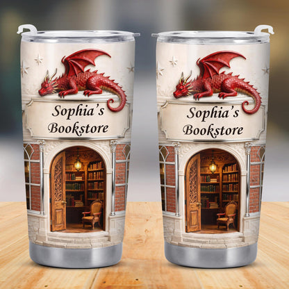Sophia's Bookstore With Dragon And Stars