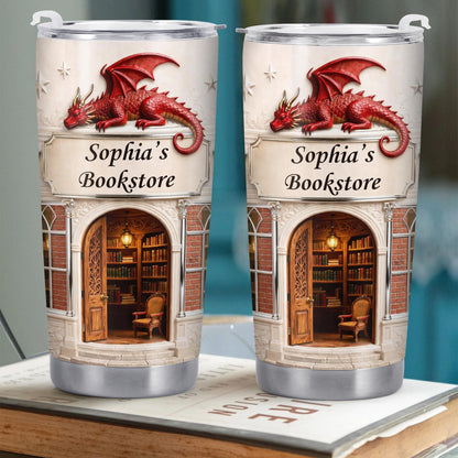 Sophia's Bookstore With Dragon And Stars