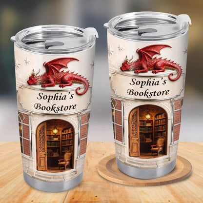 Sophia's Bookstore With Dragon And Stars