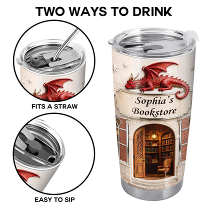 Sophia's Bookstore With Dragon And Stars