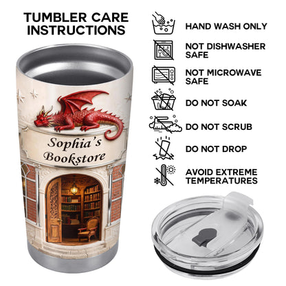 Sophia's Bookstore With Dragon And Stars