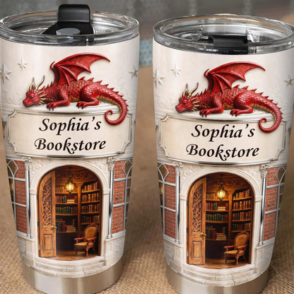 Sophia's Bookstore With Dragon And Stars