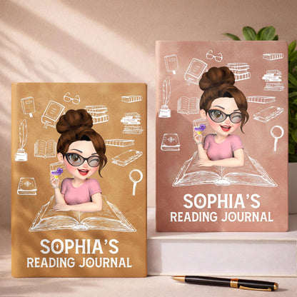 My Reading Journal With Books And Pen