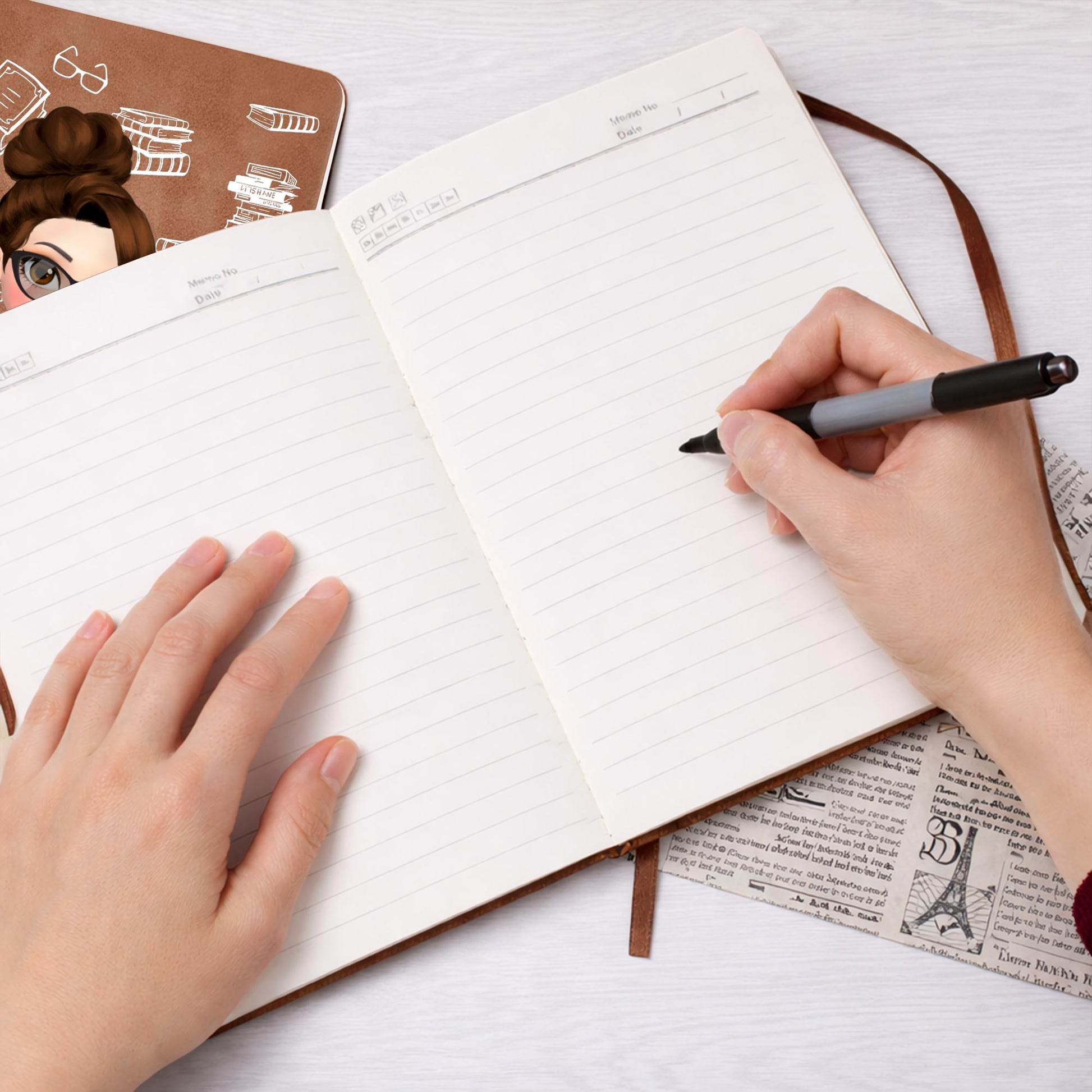 My Reading Journal With Books And Pen