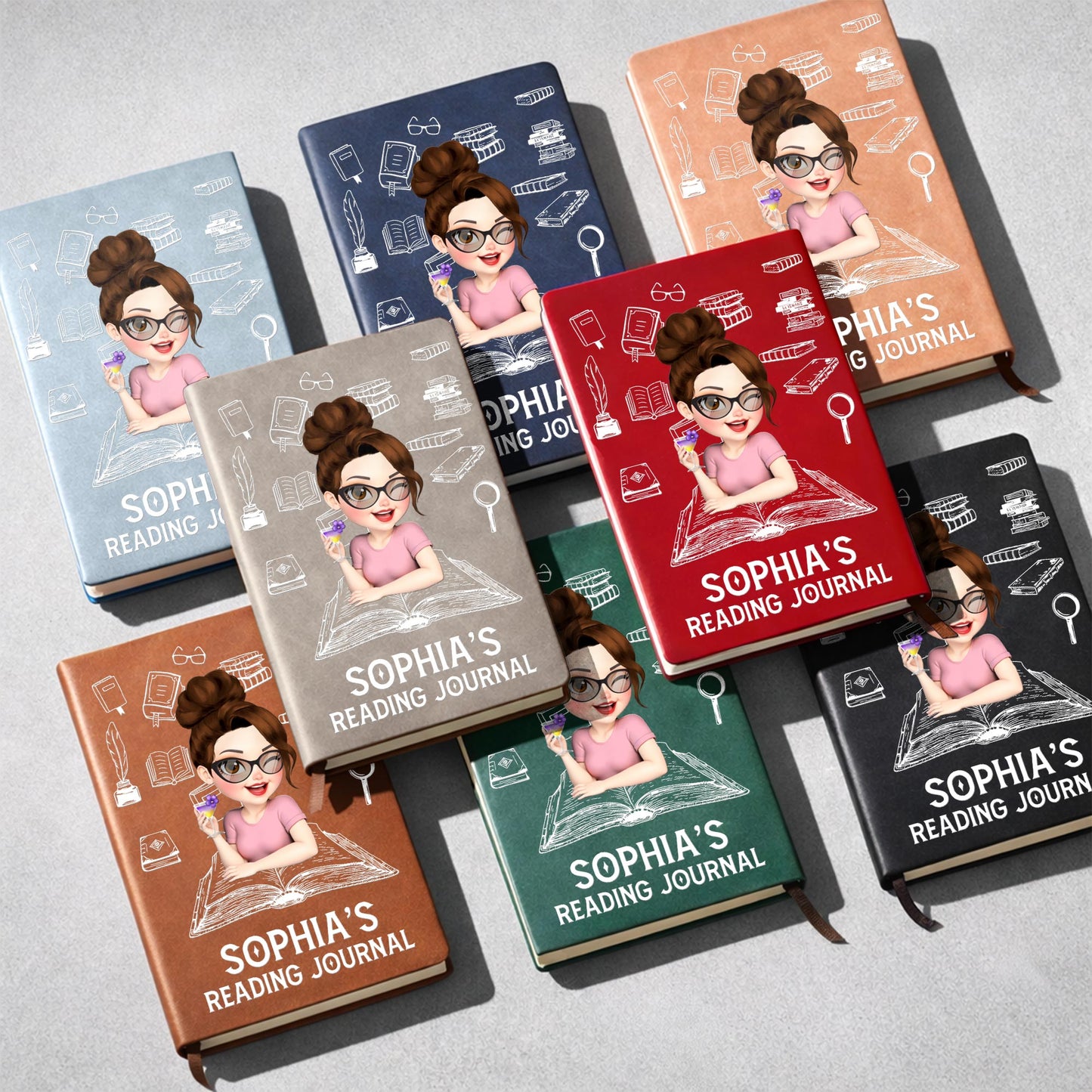 My Reading Journal With Books And Pen