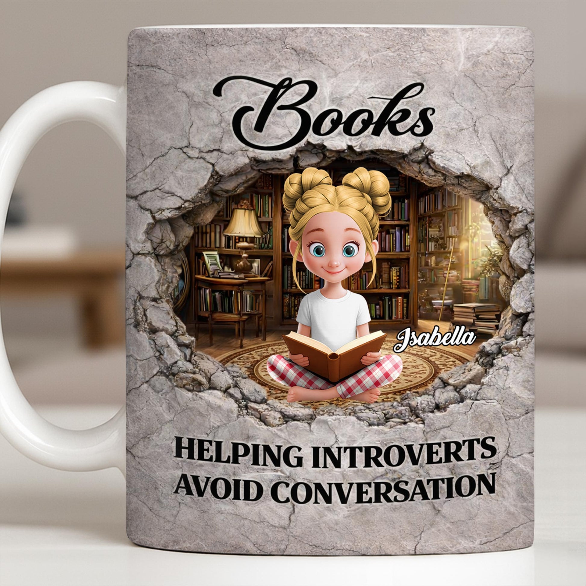 Books Helping Introverts Avoid Conversation Girl Reading In Library