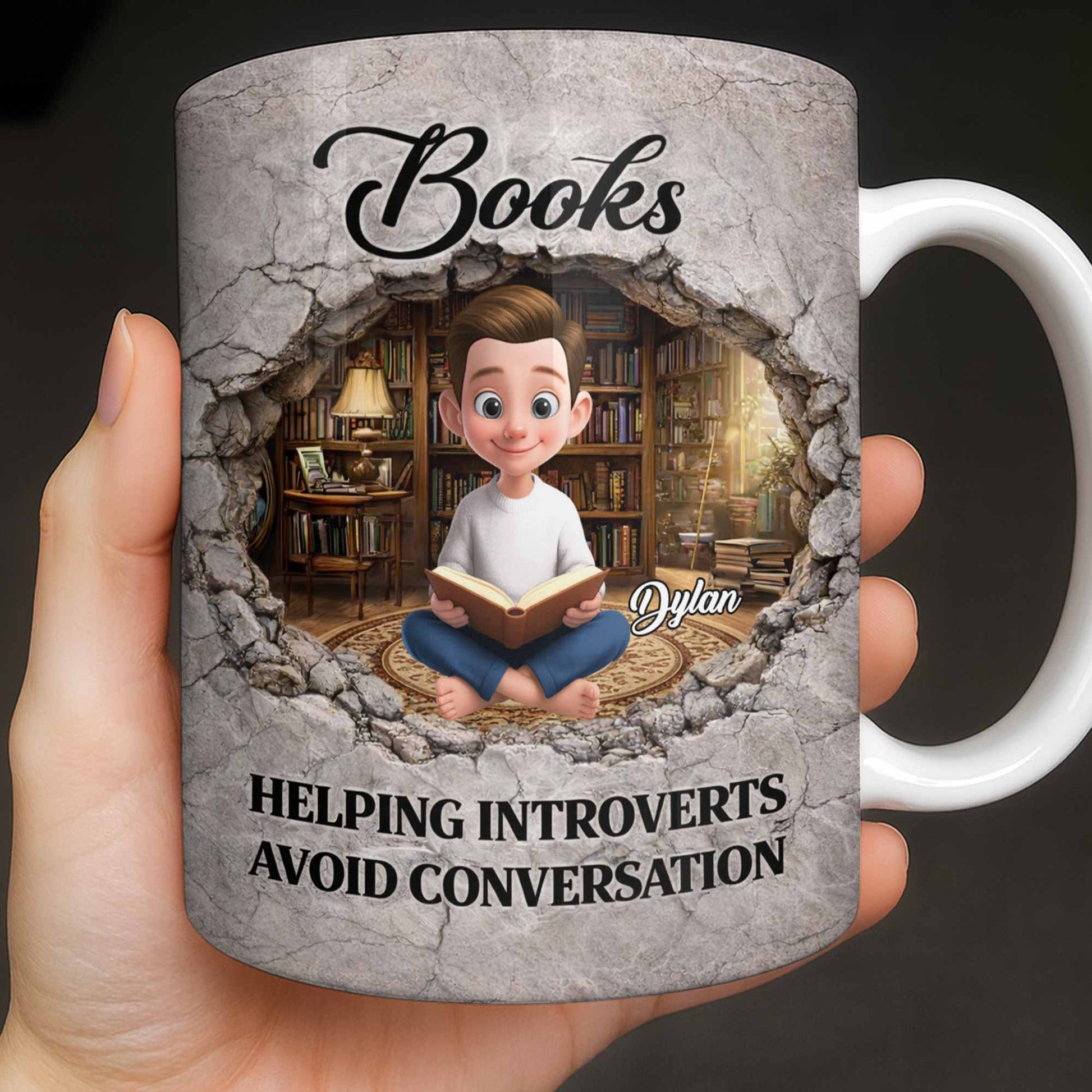 Books Helping Introverts Avoid Conversation Girl Reading In Library