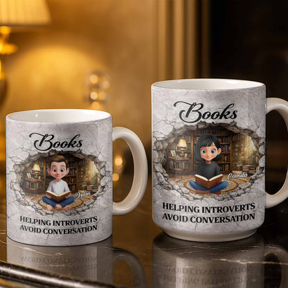 Books Helping Introverts Avoid Conversation Girl Reading In Library