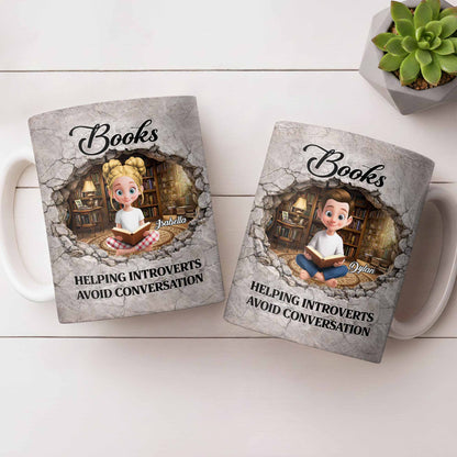 Books Helping Introverts Avoid Conversation Girl Reading In Library