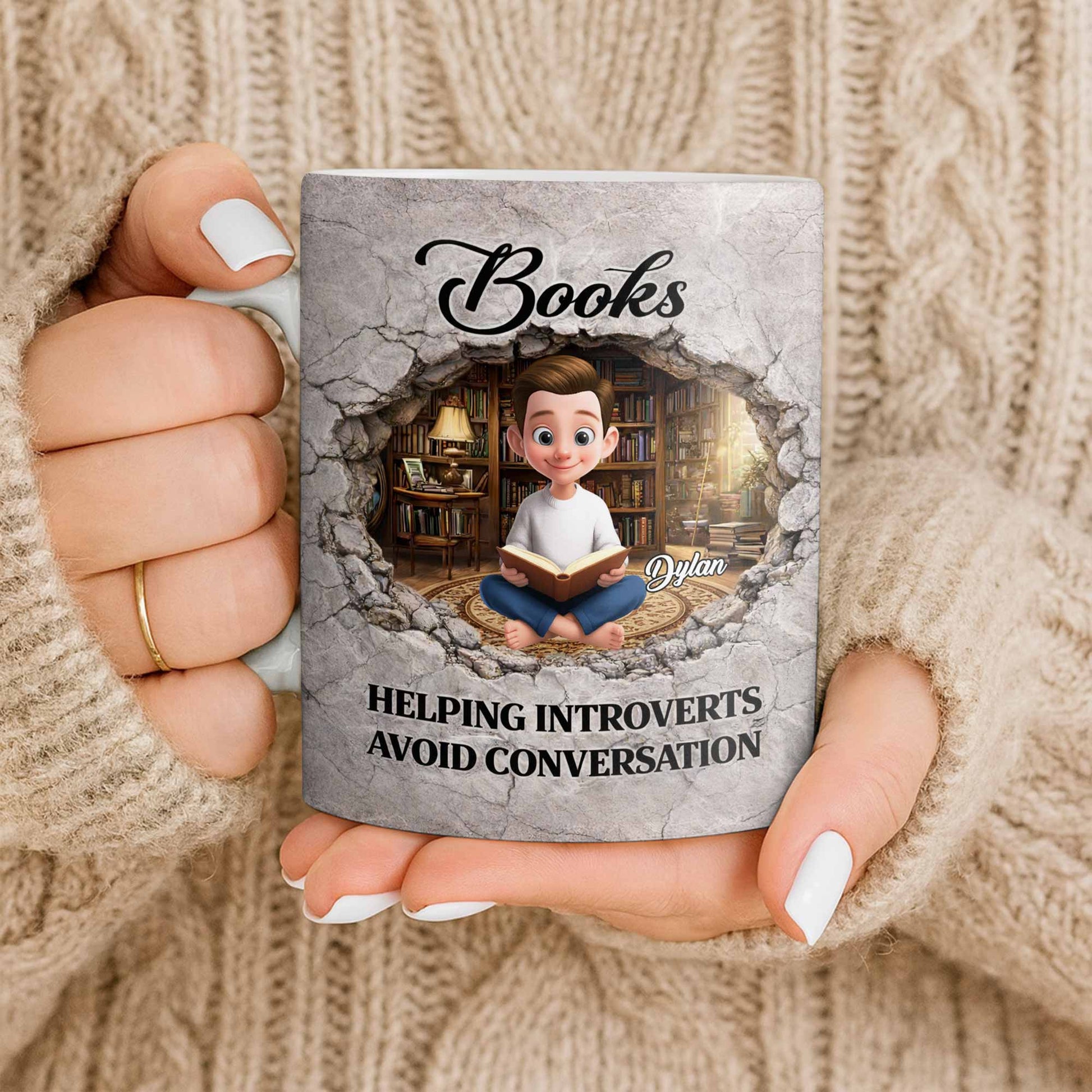 Books Helping Introverts Avoid Conversation Girl Reading In Library