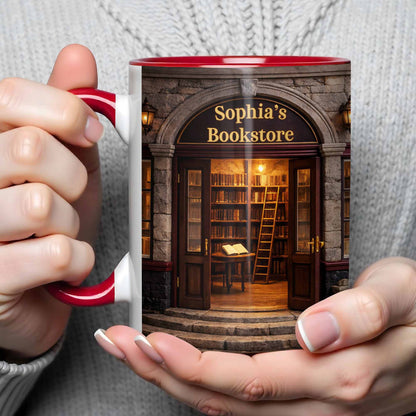 My Bookstore Personalized Vintage Library Books And Bookshelf Design