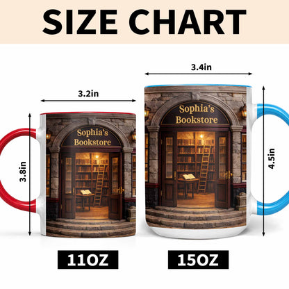 My Bookstore Personalized Vintage Library Books And Bookshelf Design