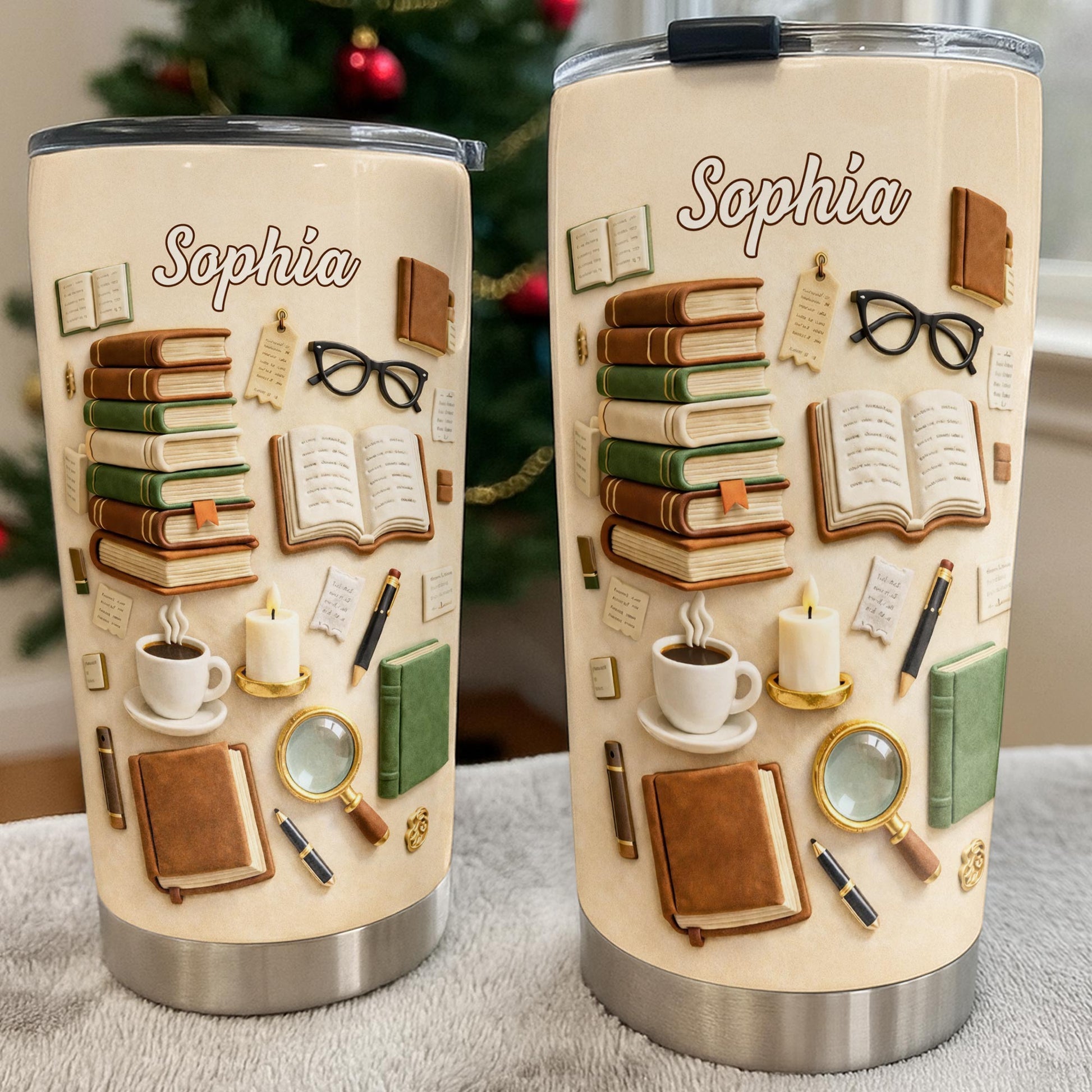 Just A Girl Who Loves Books And Coffee With Vintage Library Objects