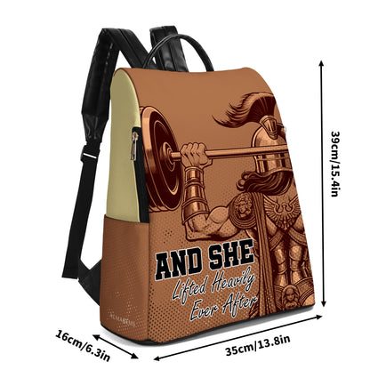 And SHE Lifted Heavily Ever After - Personalized Leather BackPack - BP_FN02