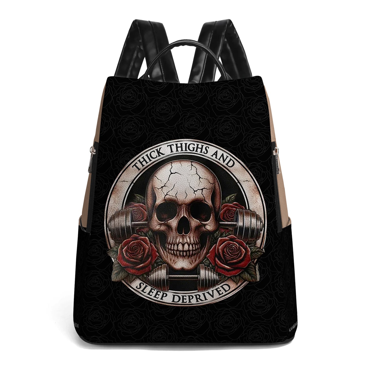 Thick Thighs And Sleep Deprived - Personalized Leather BackPack - BP_FN11