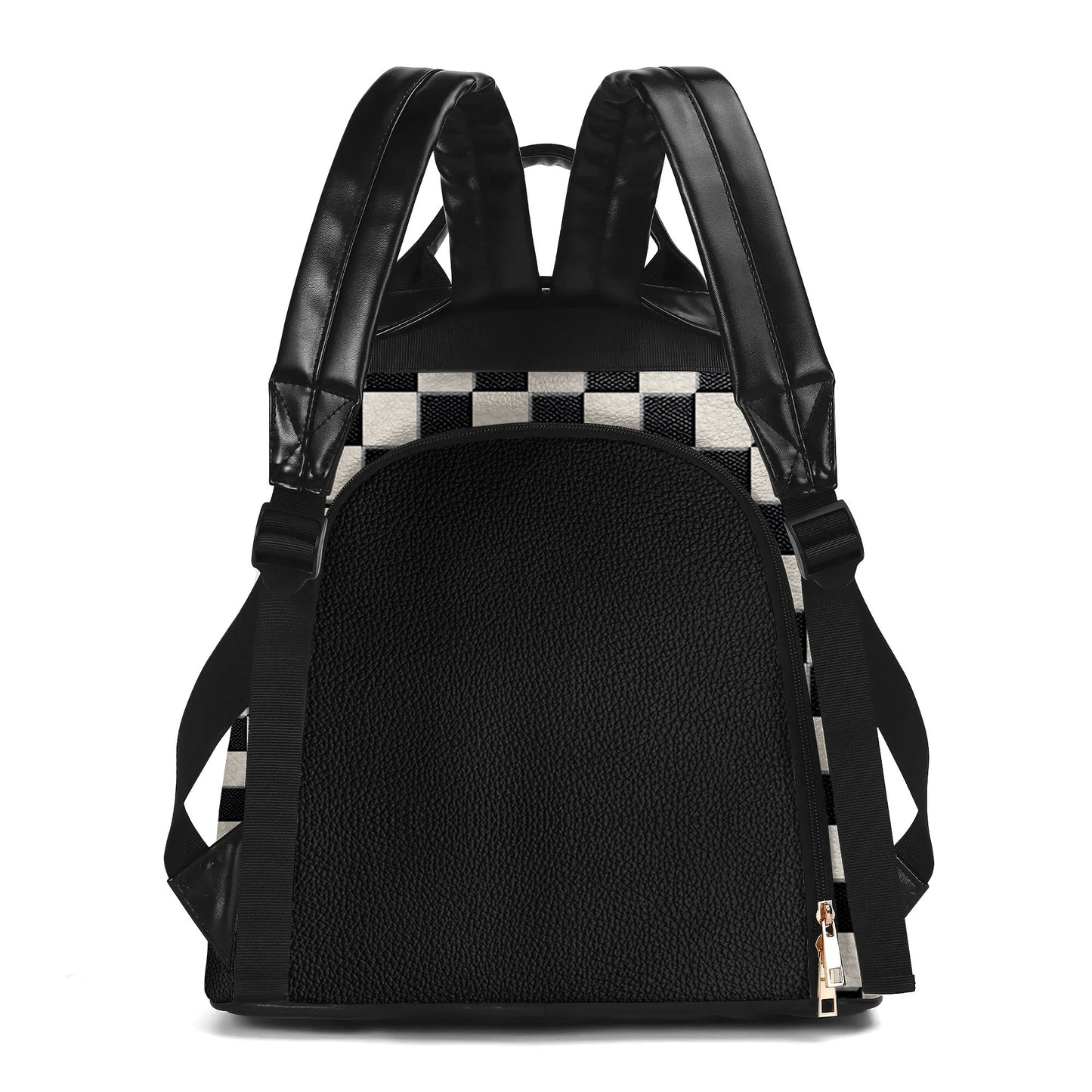 Plaid Crown - Personalized Leather BackPack - BP_K01