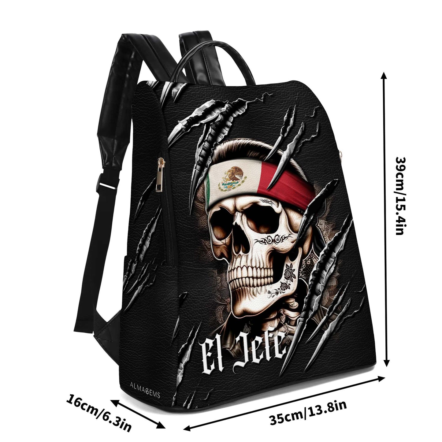 El Jefe - Personalized Leather BackPack - BP_MX03