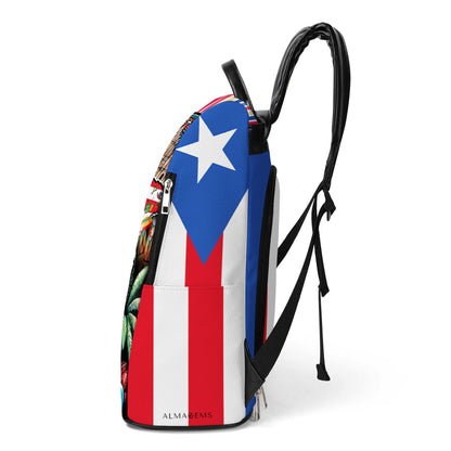 Hecho En Puerto Rico - Mochila de Cuero Personalizada - BP_MX14